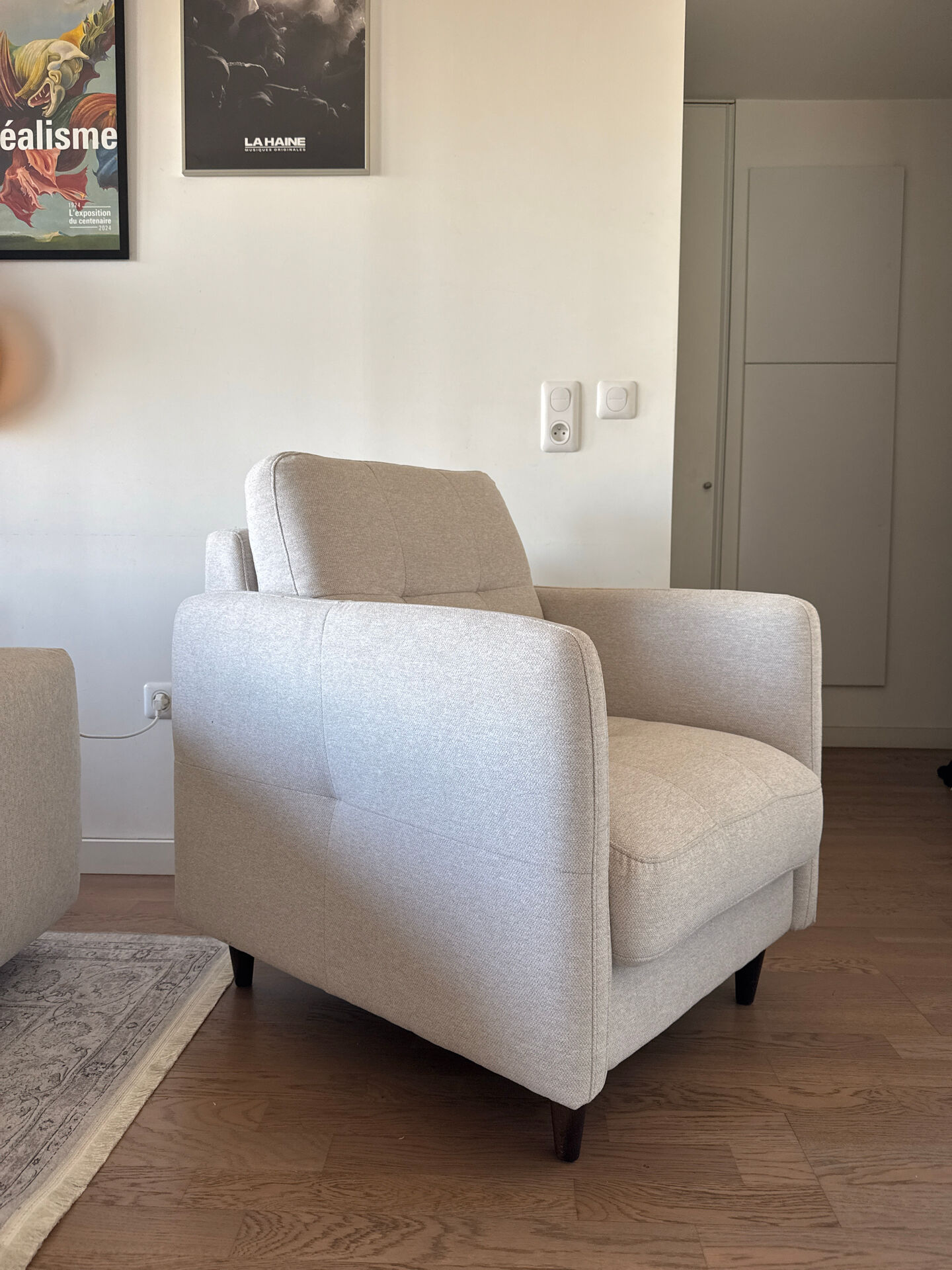 Soho armchair – diva divani – gemma avoine fabric – new