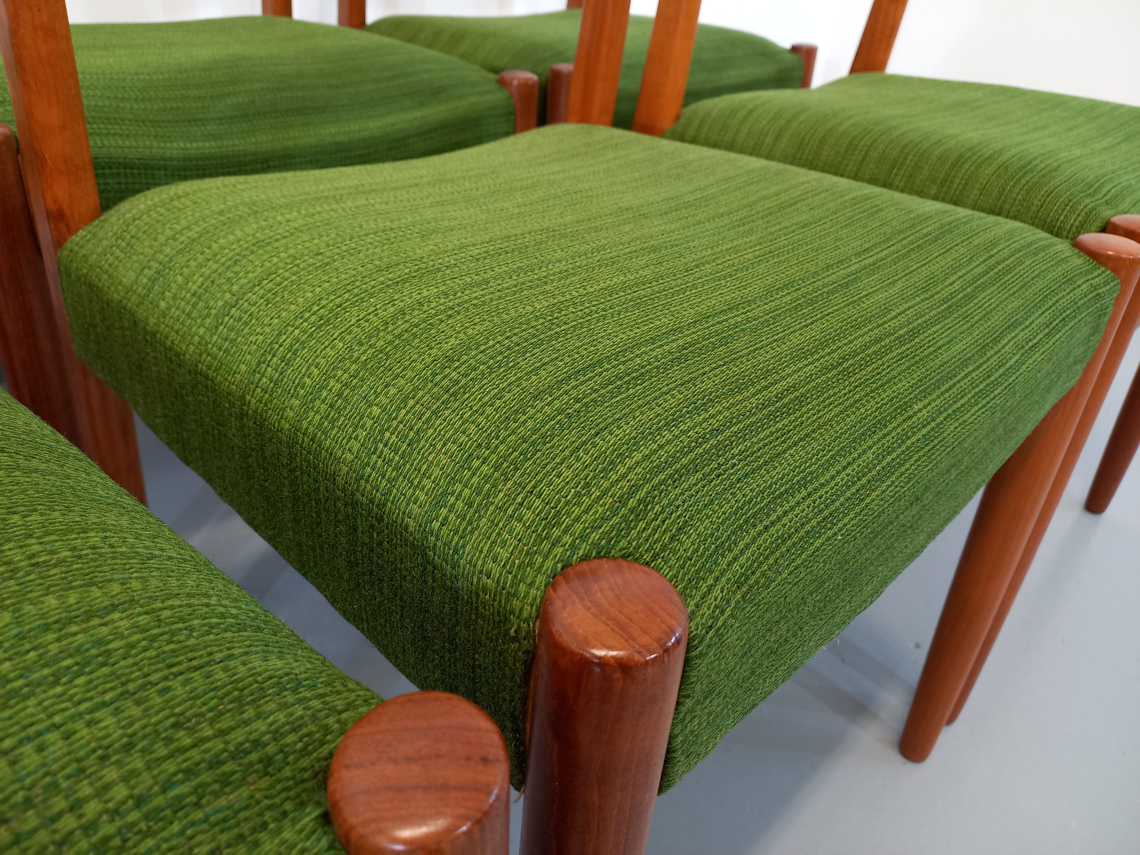 Suite of 6 scandinavian chairs Cees Braakman 50/60s