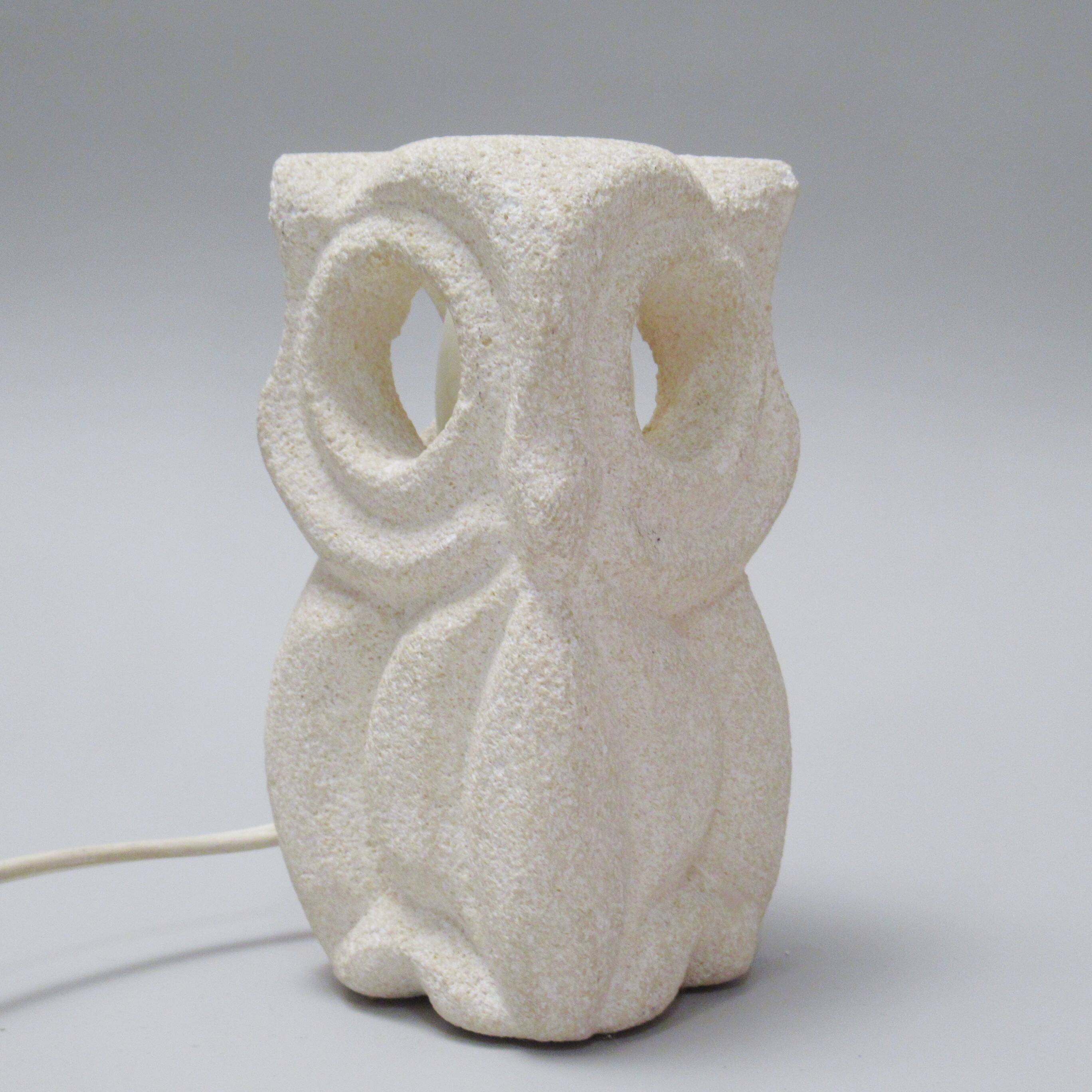 Owl lamp in stone by Albert Tormos from the 1960s.