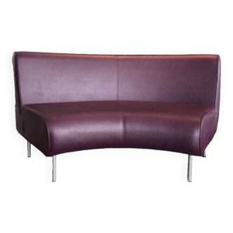 Leather sofa bench