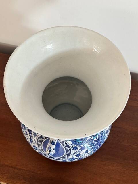 Vase céramique peint à la peint Izniz  Kutahya Turquie