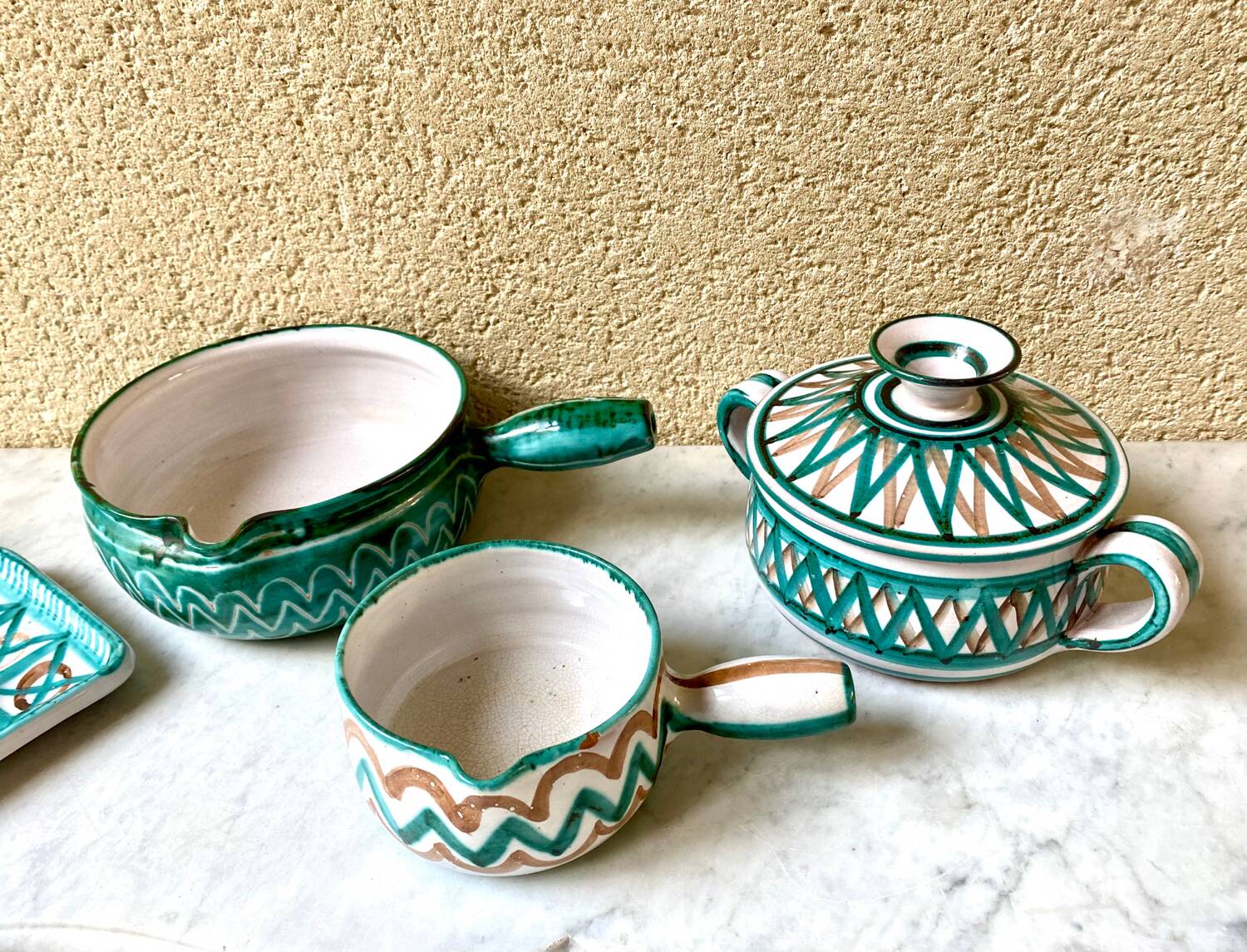 Ceramic soup pot Robert Picault Vallauris vintage 60