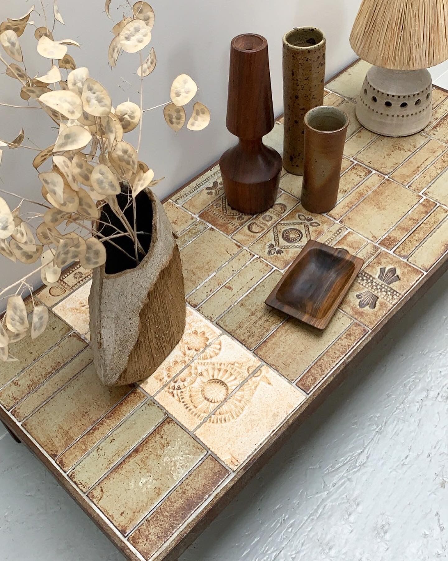 Ceramic coffee table Jean Derval Roger Capron