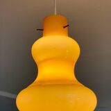 Massimo Vignelli Murano orange globe pendant light