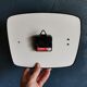 Vintage formica clock silent trapeze wall clock "Maple Electric Japy"