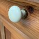 Honey-colored wood sideboard