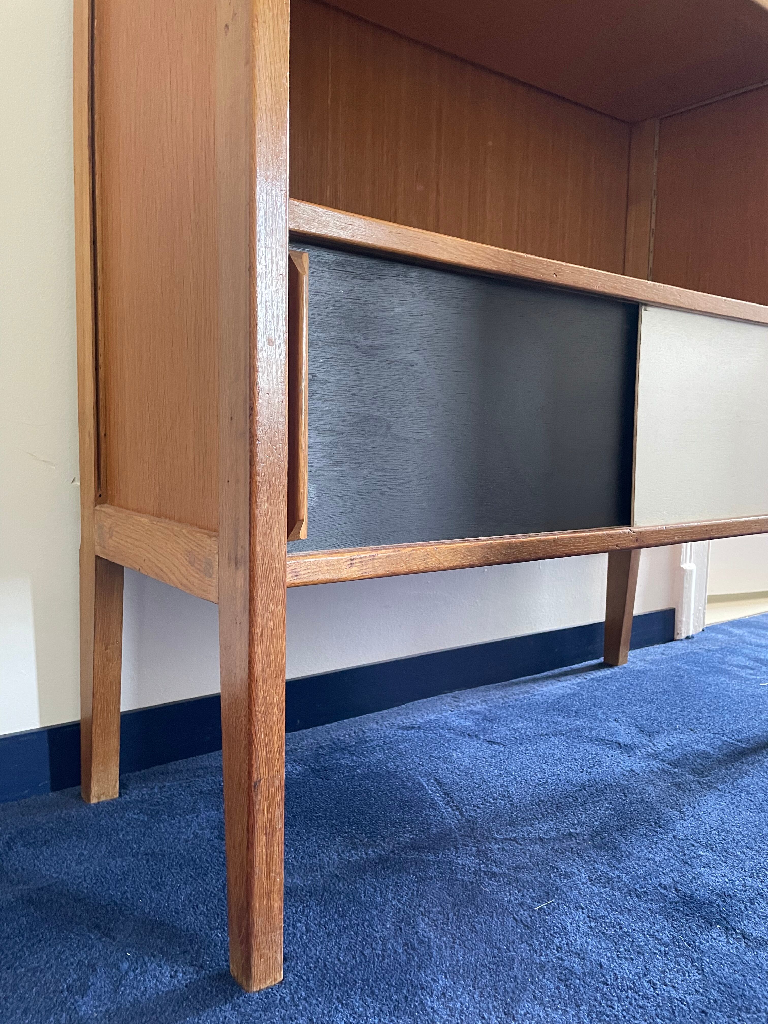 Scandinavian vintage library storage cabinet