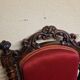 Chaise dite chauffeuse d'époque Napoléon III en bois mouluré sculpté