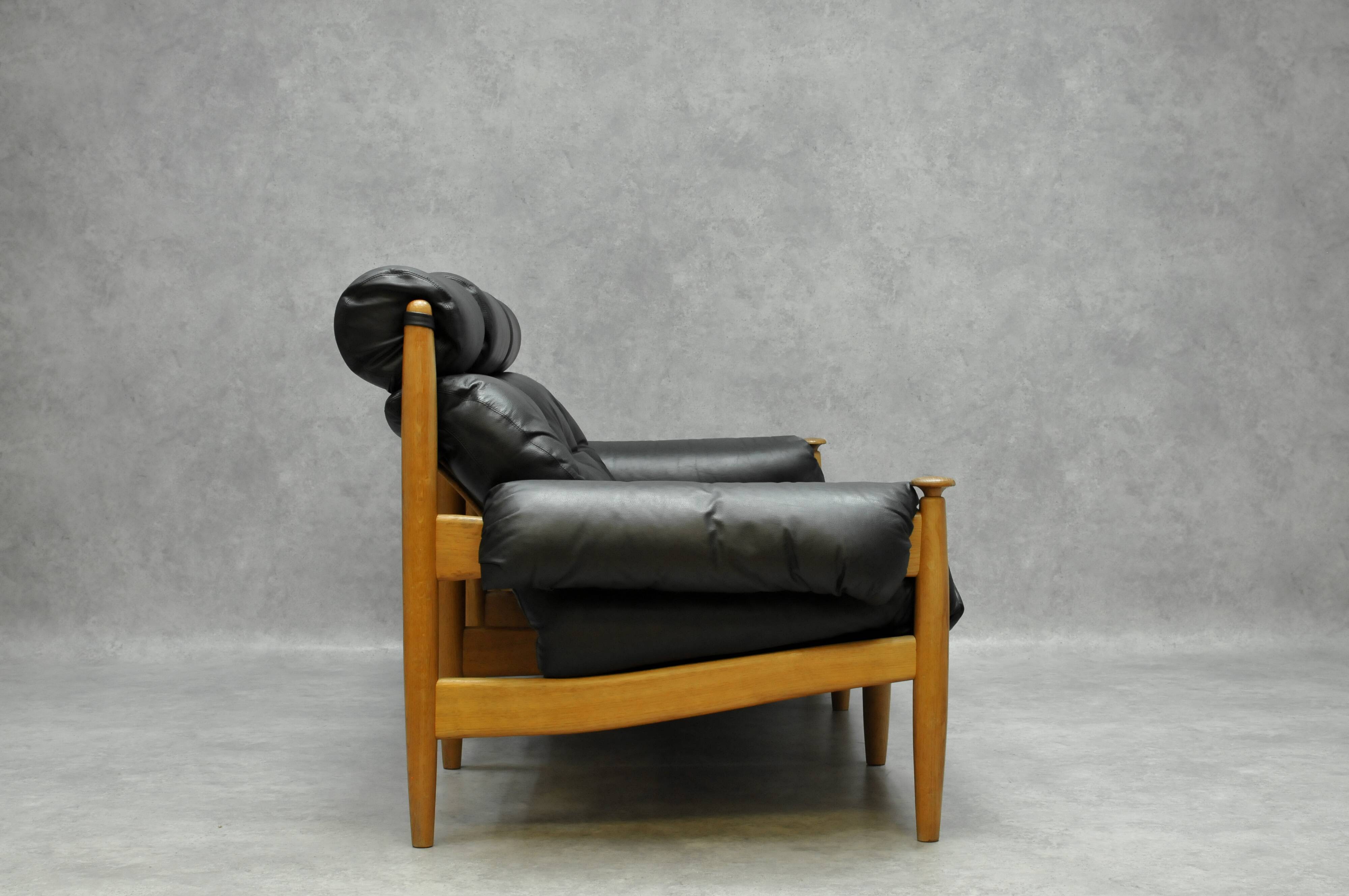 Leather vintage 3 seater sofa