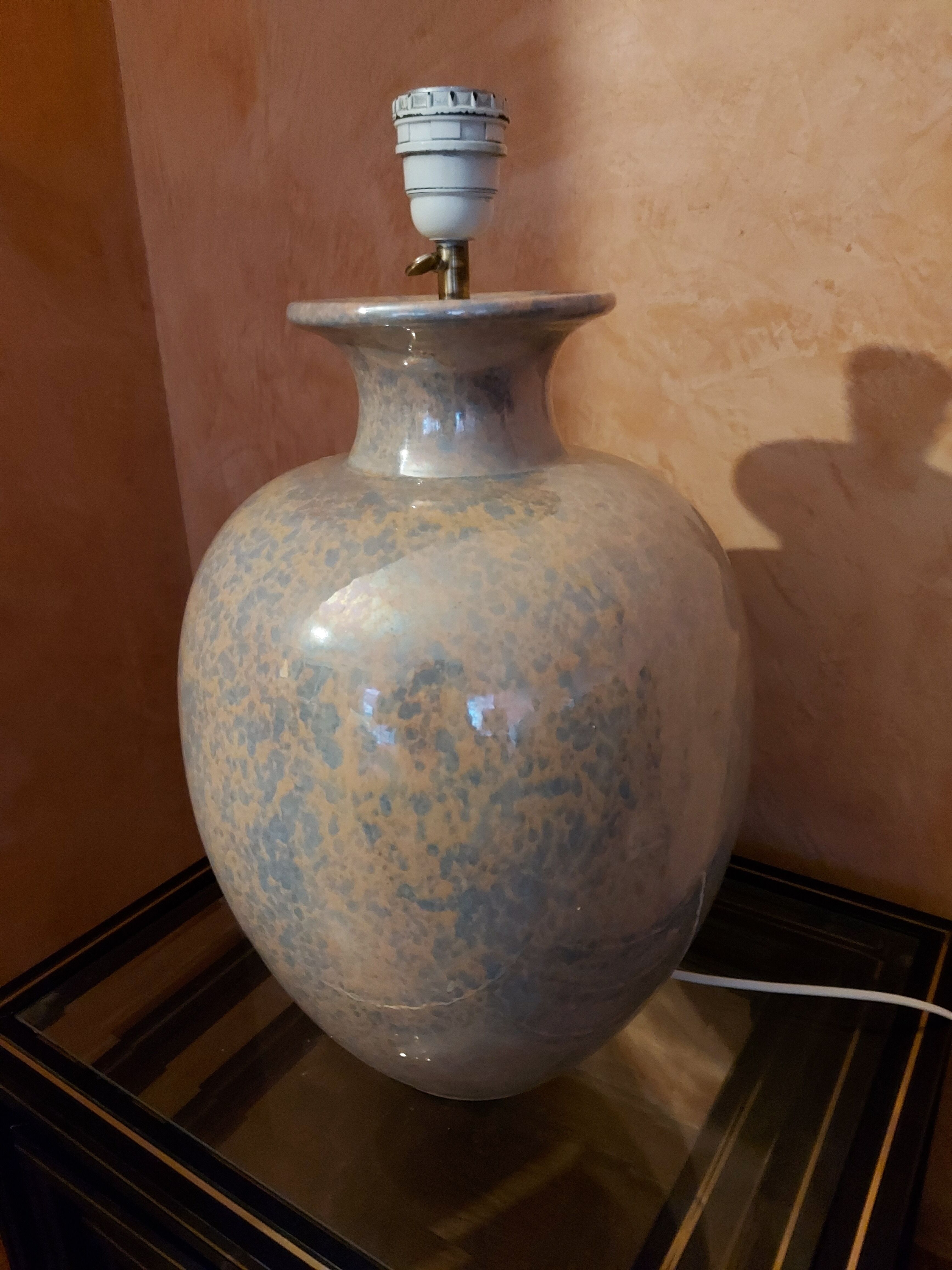 Large ceramic lamp Jacques Molin