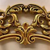 Miroir doré en bois