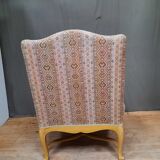 Pair of louis xv style upholstered armchairs