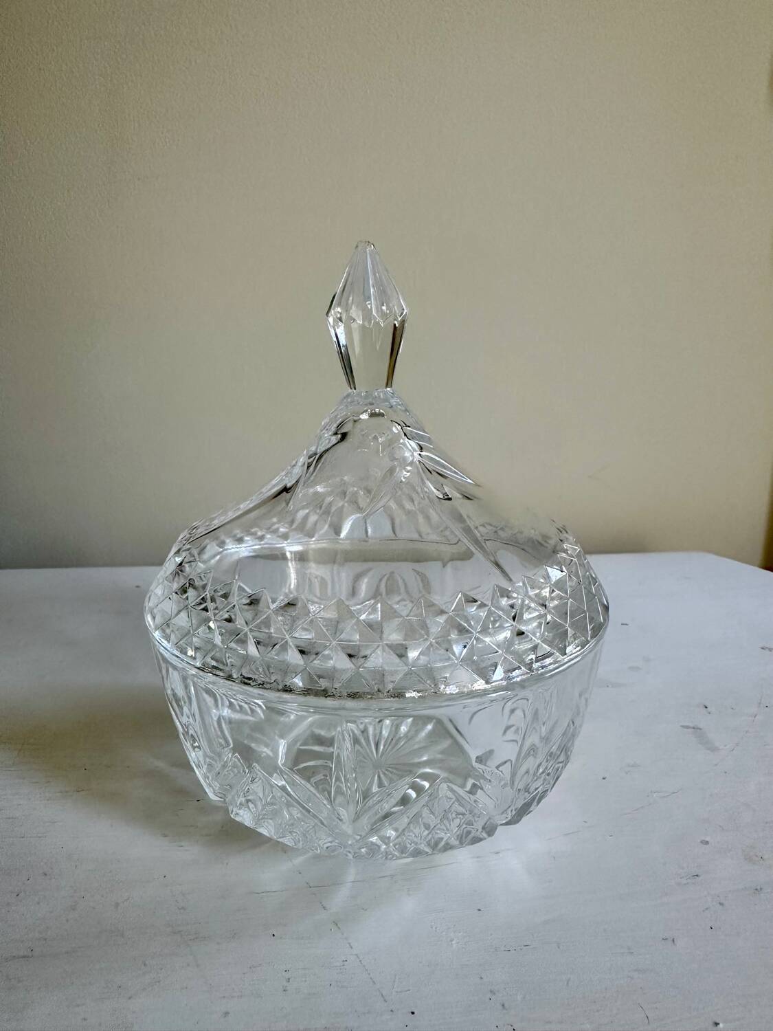 Small glass candy dish