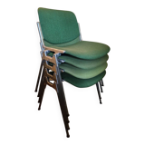 Set of 4 DSC 106 Chairs by Giancarlo Piretti Anonima Castelli, 1965.