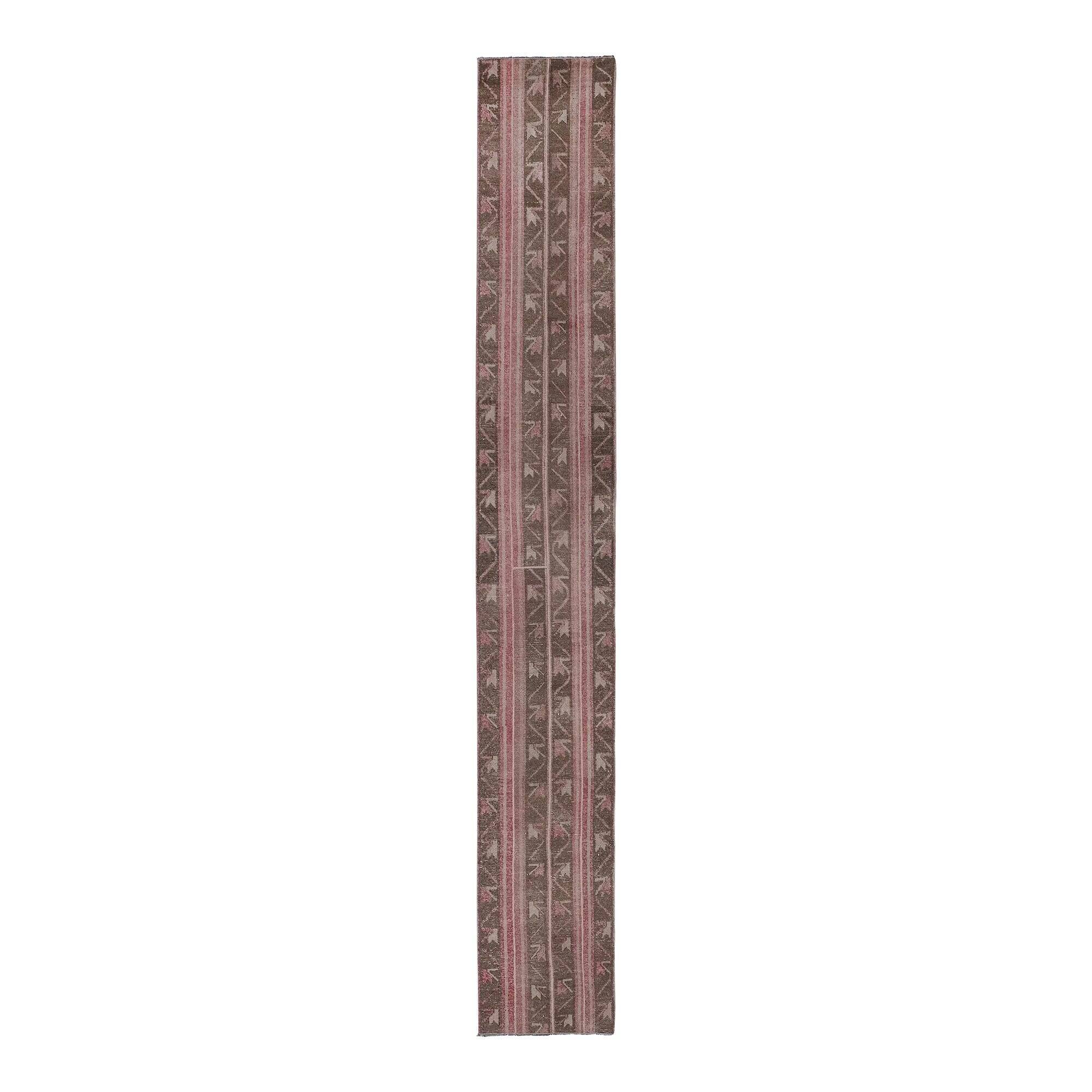 Vintage Turkish hallway rug 67x470 cm
