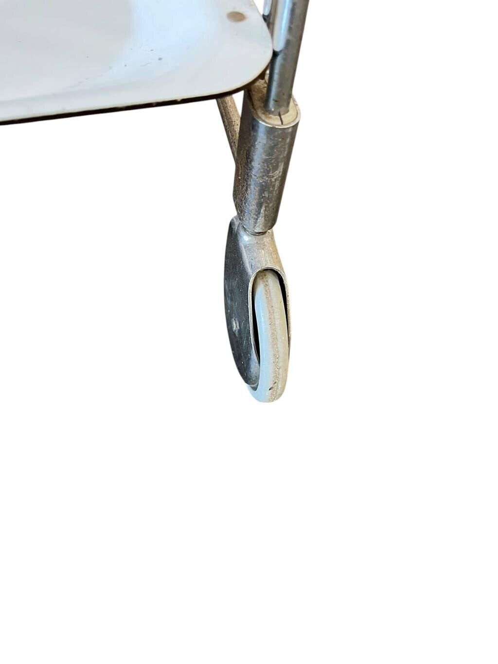 Vintage chrome folding bar/side table