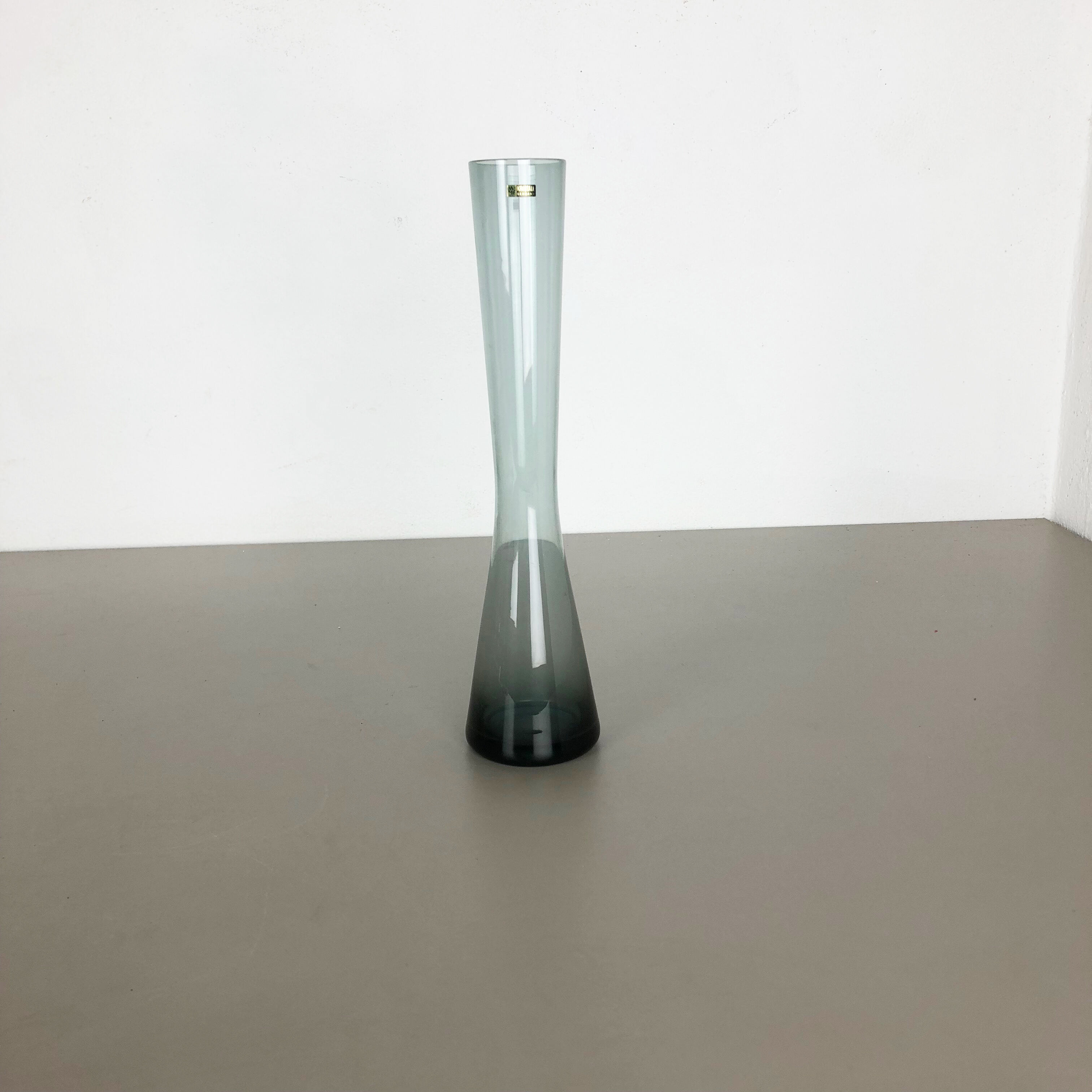 Large Vintage 1960s Turmalin Vase by Wilhelm Wagenfeld for WMF, Germany Bauhaus