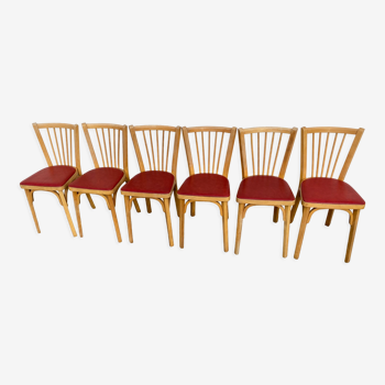 Set de 6 chaises baumann type 153