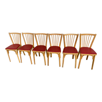 Set of 6 baumann chairs type 153