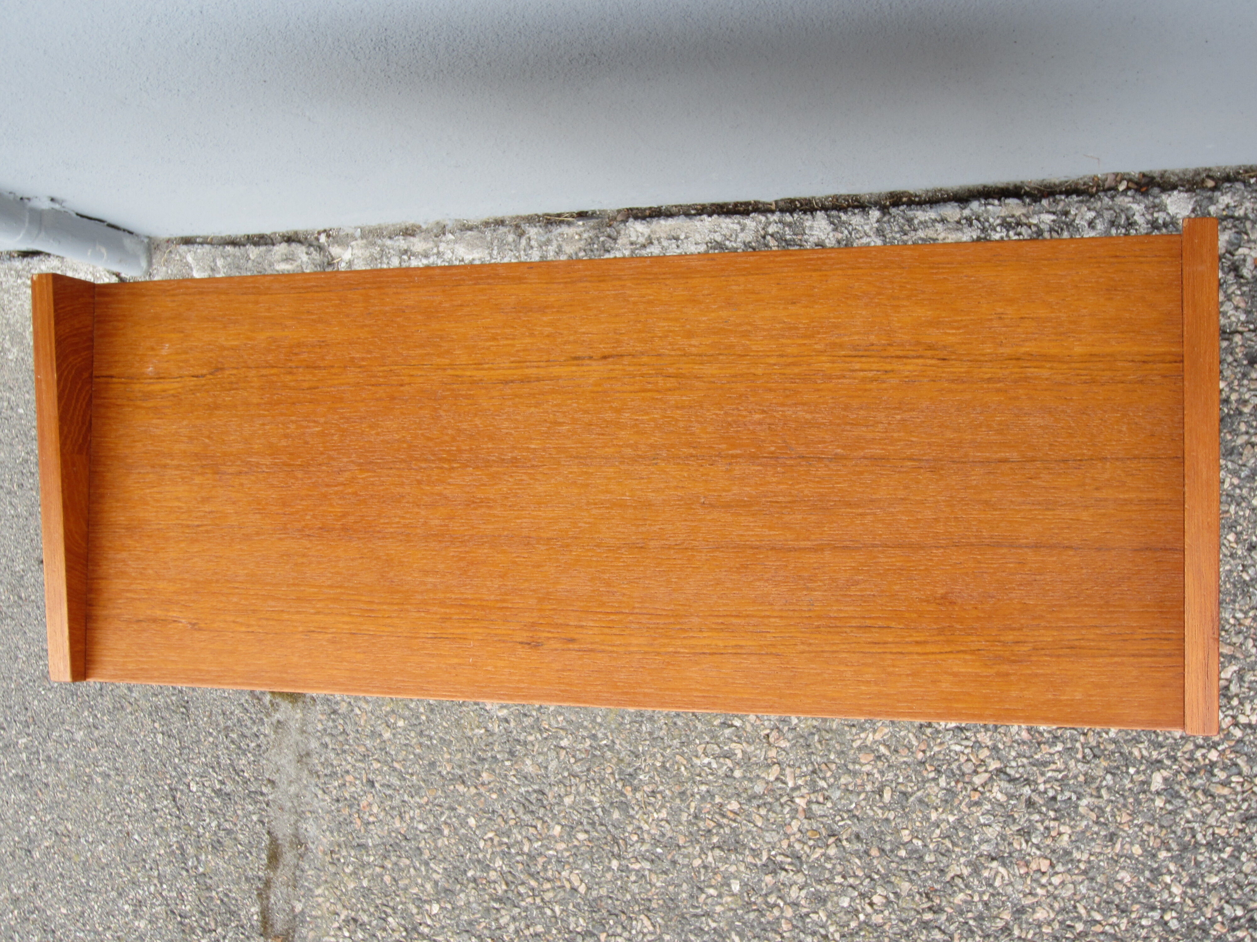 Scandinavian teak wall shelf