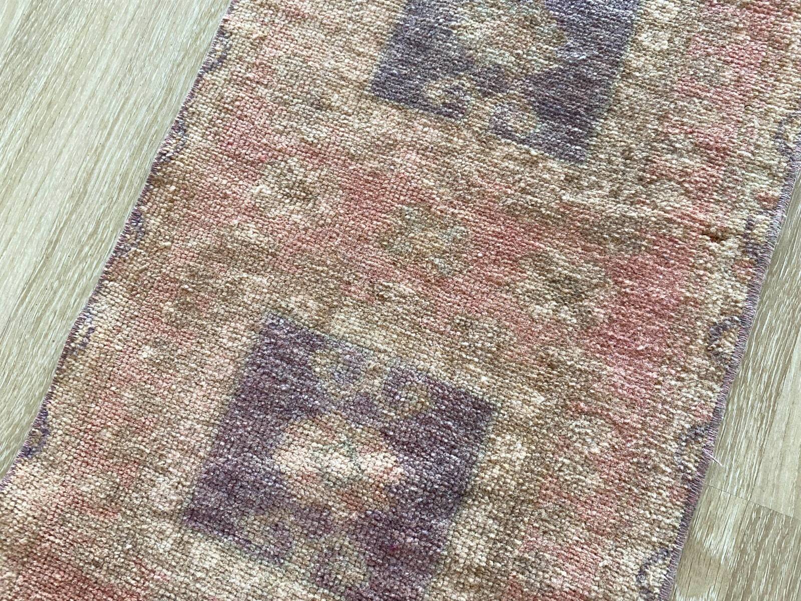 Small rug 2x3, vintage door mat rug, Turkish rug, mini rug, wool handknotted rug