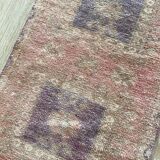 Small rug 2x3, vintage door mat rug, Turkish rug, mini rug, wool handknotted rug