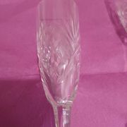 Vintage crystal flutes