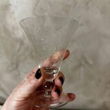 A lot of crystal glasses