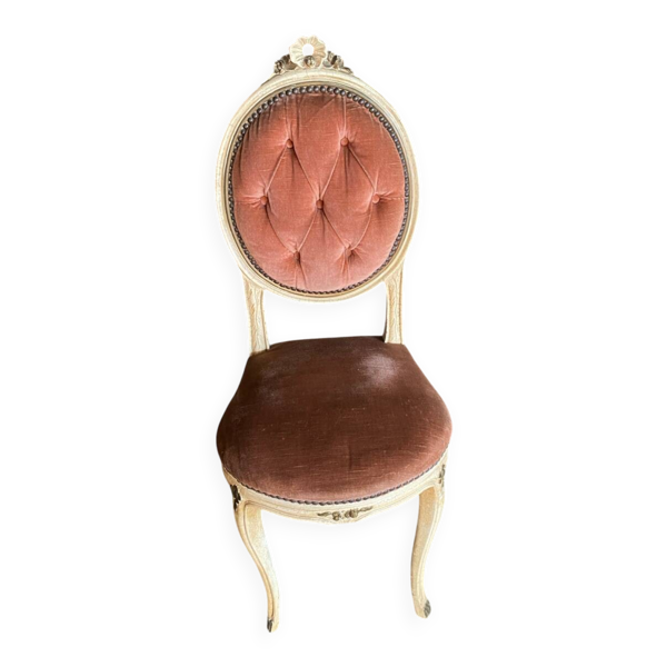 Chaise en tissu, années 60