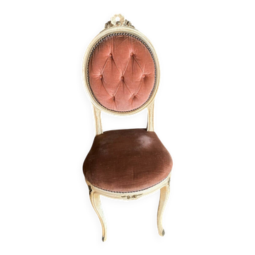 Chaise en tissu, années 60