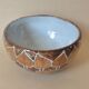 Cup with stylized leaf decoration by Jean-Claude Malarmey