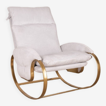 Rocking-chair vintage 70s Design G. Faleschini