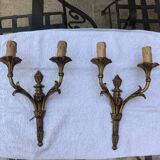 Paire d’applique en bronze style Louis XVI