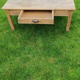 Raw wood coffee table