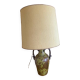 Lampe en céramique craquelée