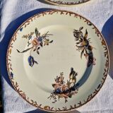 Clairefontaine earthenware plate and fruit bowl set, Saxe model