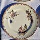 Clairefontaine earthenware plate and fruit bowl set, Saxe model