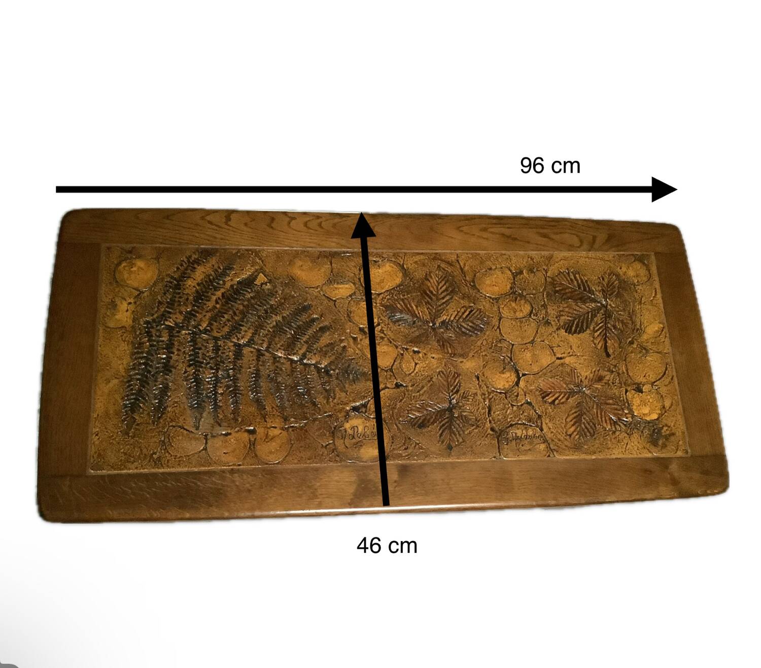 Ceramic coffee table signed Capron style