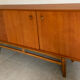 Vintage Scandinavian enfilade from the 60s in teak