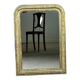 Miroir époque Louis Philippe à décors de fleurs 86x62 cm