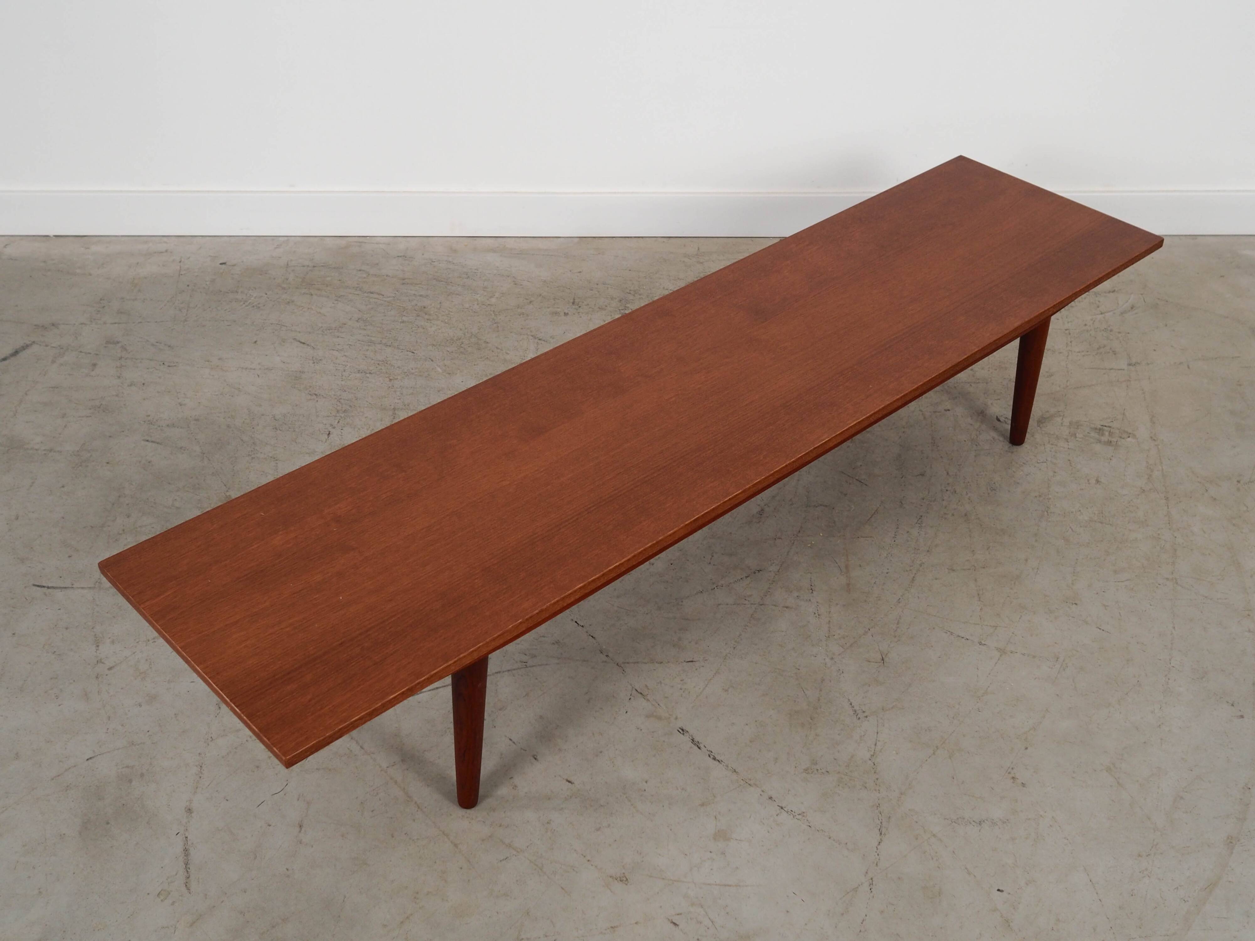 Teak lowboard, Danish design, 1970s, made in Denmark