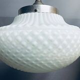 Lustre en verre opalin blanc