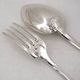 Ercuis Uniplat, Valois, 38-piece cutlery set in silver-plated metal, excellent condition.