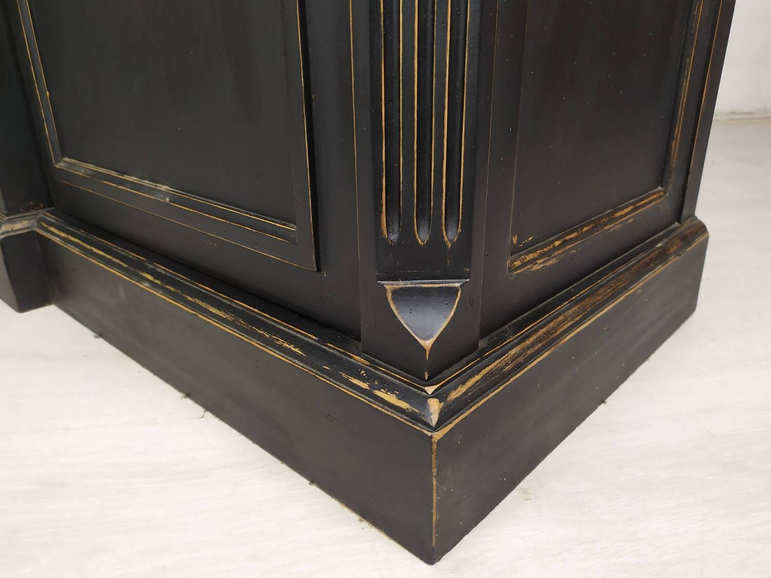Louis XVI style black bookcase