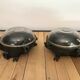 Pair old wall lamps ceiling porthole factory