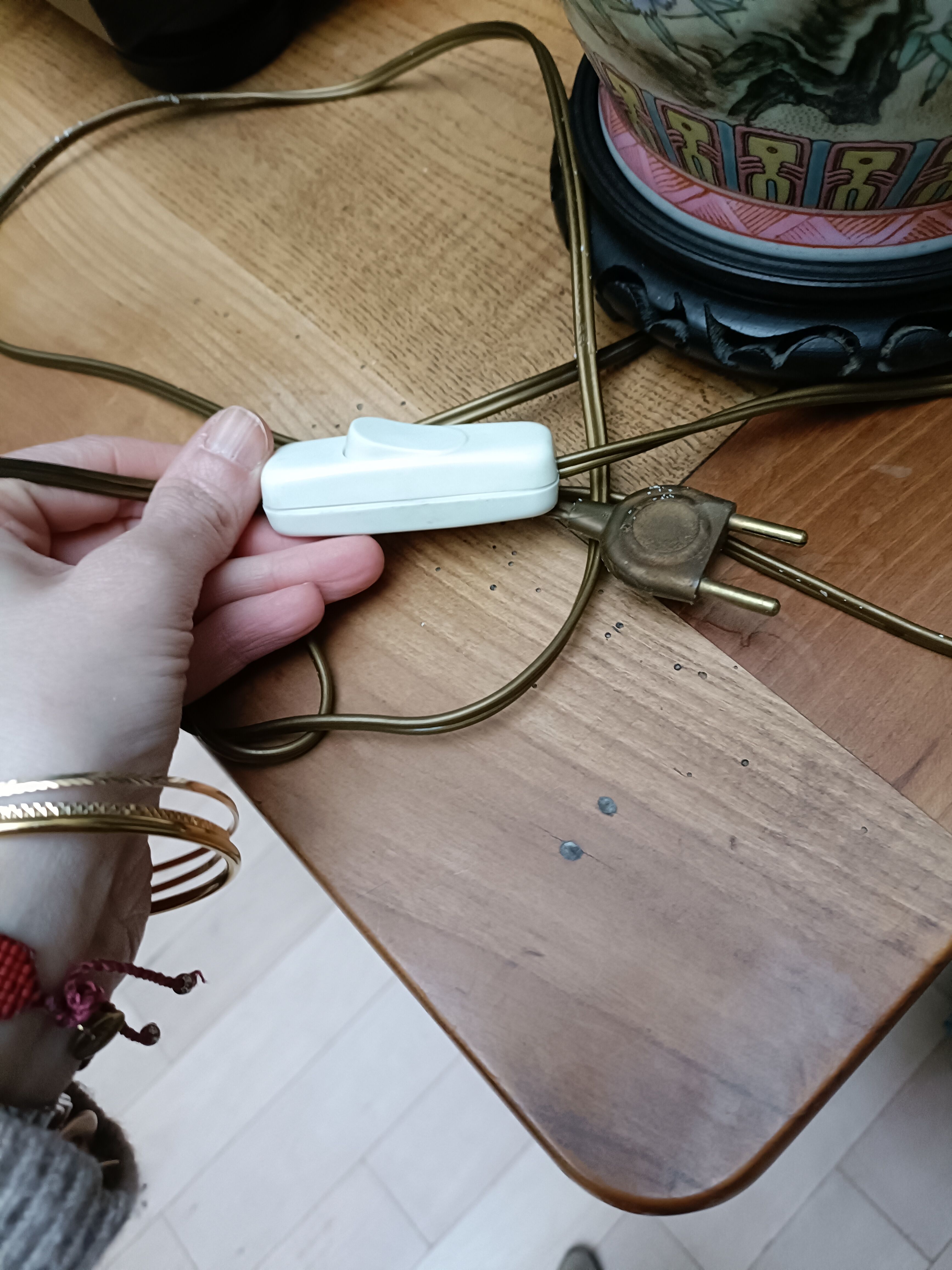 Porcelain lamp foot from China