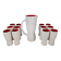 Jug and 12 ceramic cups model 1059 by Pol Chambost from around 1950.