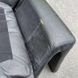 P60 black lounge chair by Vittorio Introini for Saporiti, Italy, 1960s