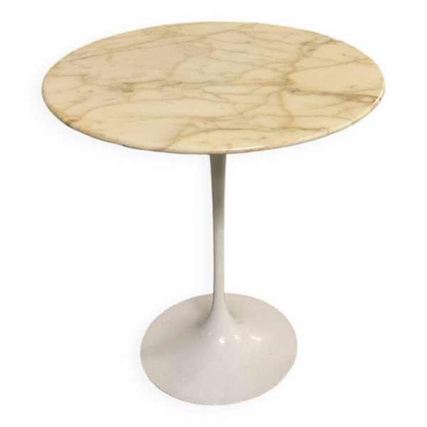 Table d'appoint Tulipe en marbre par Eero Saarinen pour Knoll