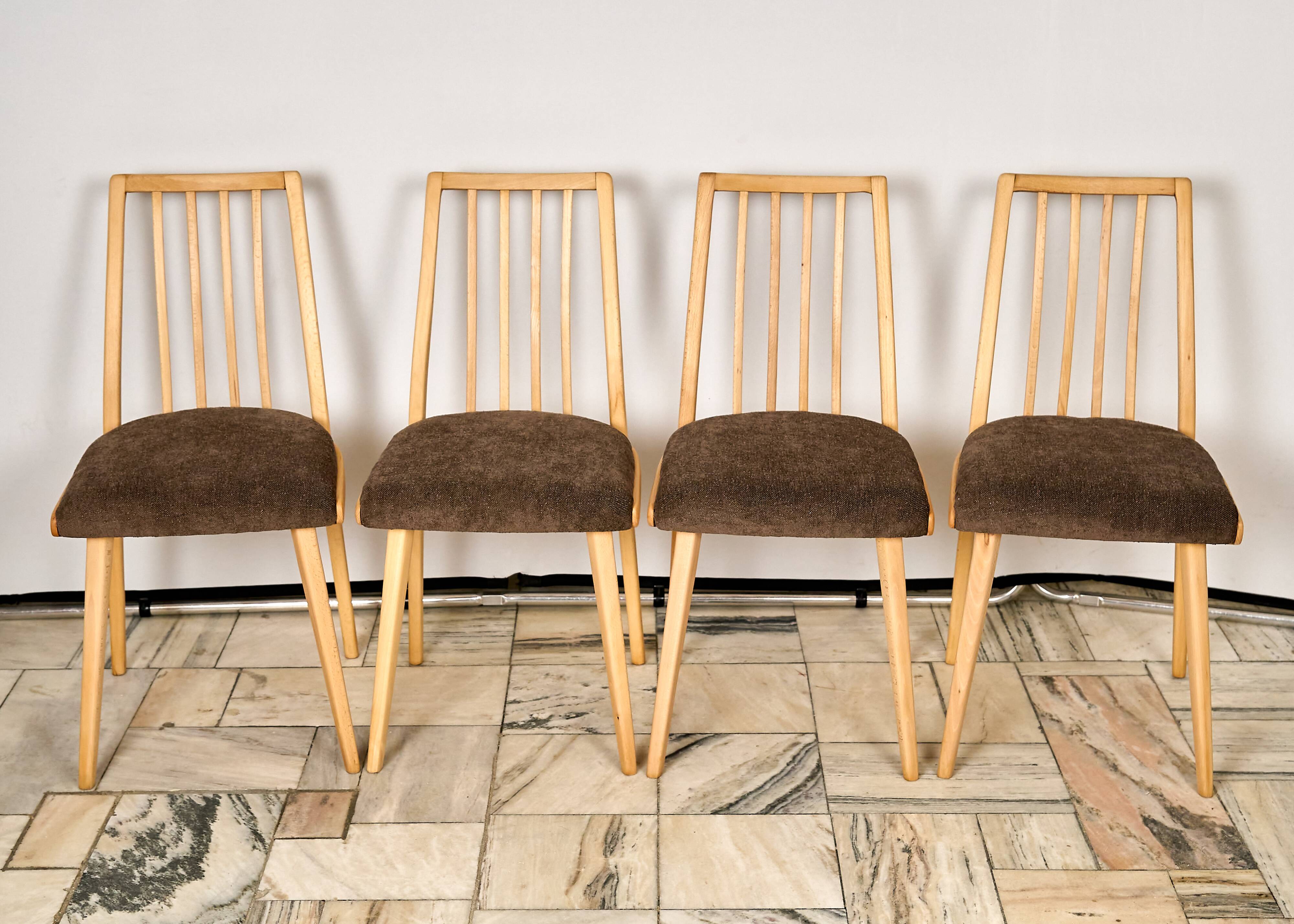 1960s Antonin Suman Dining Chairs , Set of 4